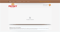 Desktop Screenshot of pie-in-the-sky.co.za
